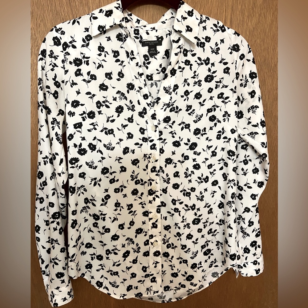 Ann Taylor floral blouse
